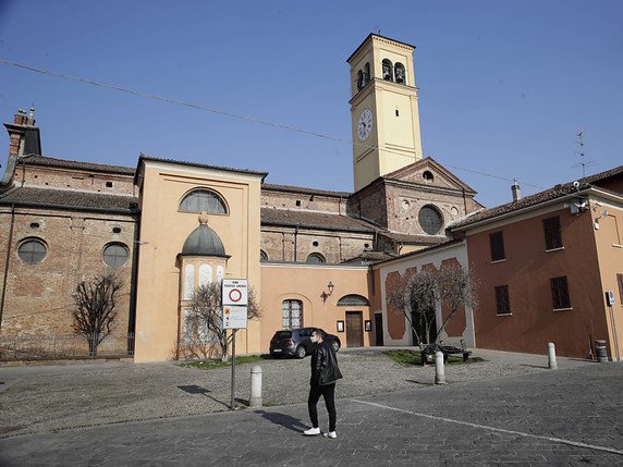 Codogno, près de Milan, ainsi que d'autres villes du nord de l'Italie ont été placées en quarantaine pour contenir la propagation du nouveau coronavirus. © KEYSTONE/AP/Luca Bruno