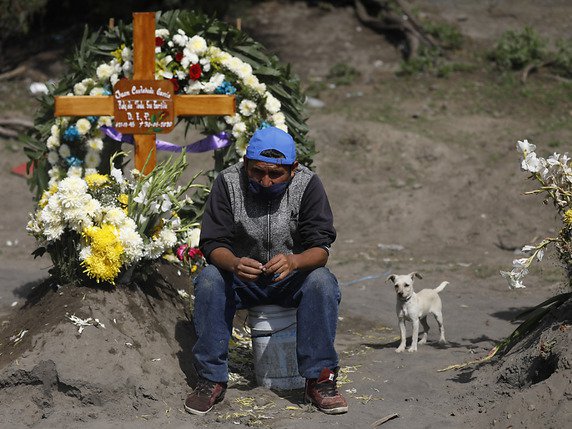 Le Mexique a enregistré 35'006 décès liés au coronavirus (archives). © KEYSTONE/AP/Rebecca Blackwell