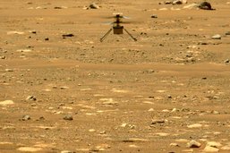 L'hélicoptère de la NASA sur Mars envoie son dernier message